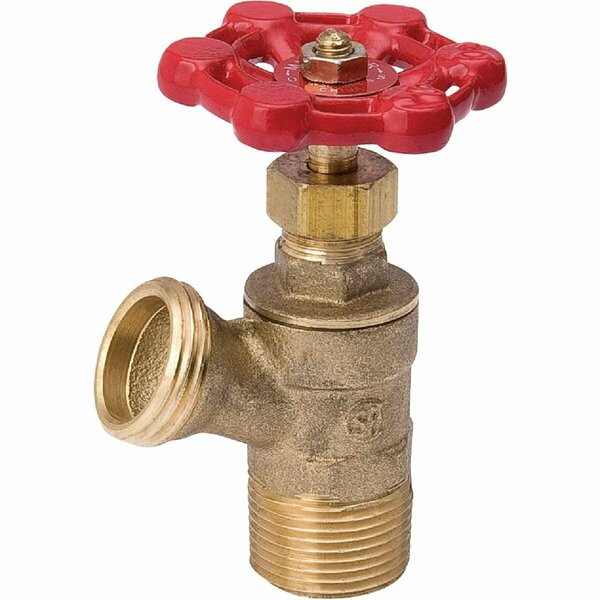 Proline 3/4 In. MIP x 3/4 In. Hose Thread Brass Boiler Drain with Stuffing Box 102-704